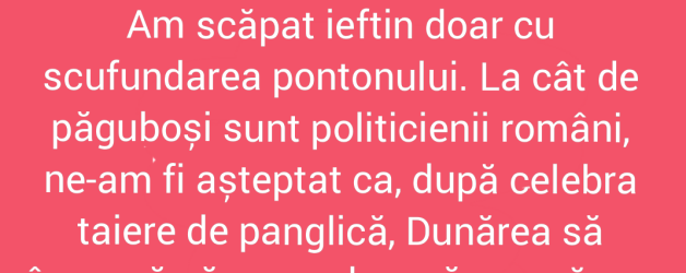 Ne-a iertat Dunărea și de data asta