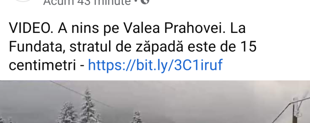 Să-i anunțe cineva pe cei de Digi24 că Fundata nu e pe Valea Prahovei. Să înlocuiască cu „Fundulea”