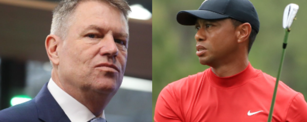 Klaus Iohannis îl propune pe Tiger Woods ministru al Agriculturii, ca să se facă și la anul găurile de golf