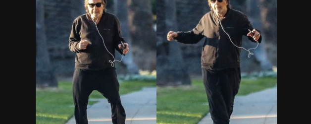 Al Pacino dansează singur pe stradă la 81 de ani, cel mai probabil de bucurie că nu are obligații de Valentine’s Day