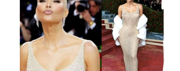 Kim Kardashian a purtat la MET Gala o rochie de 5 milioane de dolari care fusese purtată anterior de Marilyn Monroe. Am văzut la fel și la BIG Berceni, 200 lei, nepurtată