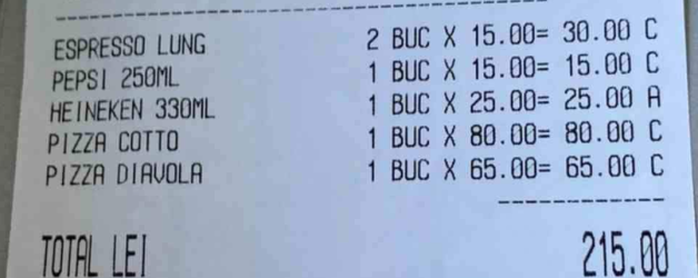 Prețuri Mamaia: 215 de lei două pizze, o bere, un Pepsi și două cafele. Îți vinzi casa și te simți ca acasă