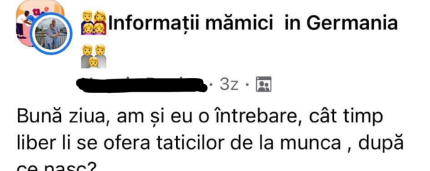 Tăticii care nasc au și ei liber de la muncă, însă doar cei care își dau cuvântul de onoare că nu vor naște și a doua oară