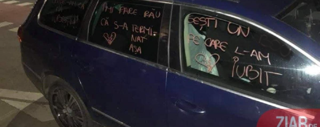 O arădeancă părăsită care i-a umplut fostului mașina cu mesaje scrise cu rujul a primit comenzi din toată țara!