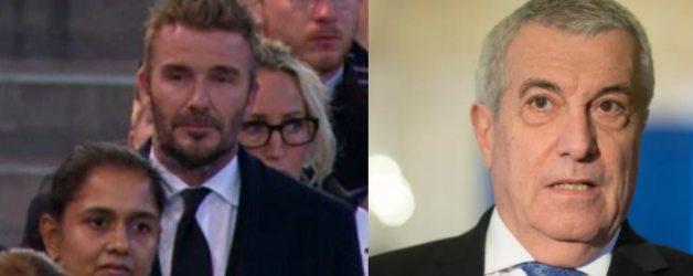 Tăriceanu a mai albit o dată când a văzut că Beckham a stat 13 ore la coadă ca să aducă omagiul reginei!