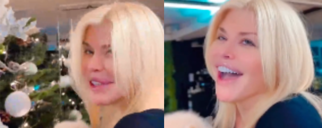 Loredana Groza, complet nemachiată și fără filtre lângă bradul de Crăciun. Arată din nou ca la 30 de ani