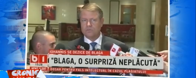 Iohannis despre Blaga – 12.10.2016