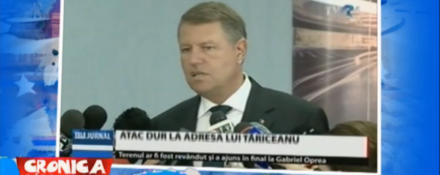 Iohannis il critica pe Tariceanu – 26.10.2016