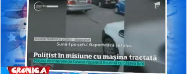 Politist in misiune cu masina tractata – 01.11.2017